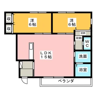 ヘーベルメゾン シャルマン【1階】の間取り