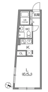 ZESTY駒沢大学II【1階】の間取り