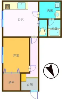 コーポ・エム【1階】の間取り