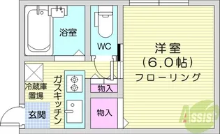 プレジールオブ荒町【2階】の間取り