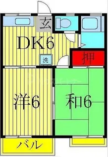 ファミーユ北柏A棟【1階】の間取り