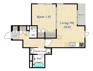 Le Ciel (ルシエール)【1階】の間取り