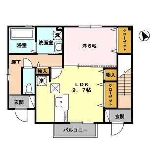 ヴィラ・エーデルワイス【1階】の間取り