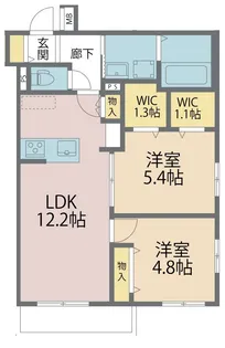 シャルマン スクエア【2階】の間取り
