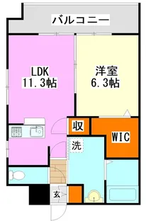 エストレイラ飯塚【3階】の間取り