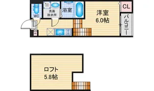 ルーナ本陣【1階】の間取り