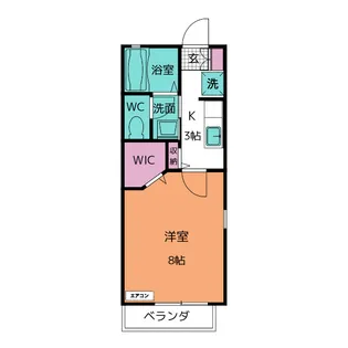 シャーメゾン浄水II【1階】の間取り