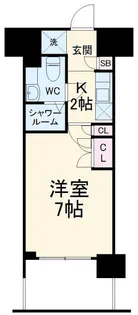 パークキューブ武蔵小杉【5階】の間取り