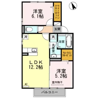 シャンポール【2階】の間取り