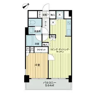 ジェイパーク元住吉【4階】の間取り