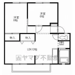 サンビレッジ戸祭D【2階】の間取り