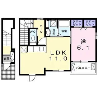 イングルウッド【2階】の間取り