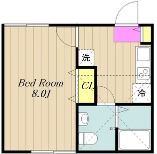 ベラビスタ下麻生B【1階】の間取り