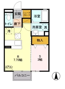 モリソレール【2階】の間取り