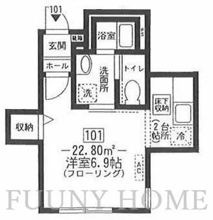 シレンツィオ目黒【1階】の間取り