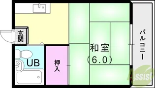 大蔵ハイユニ【2階】の間取り