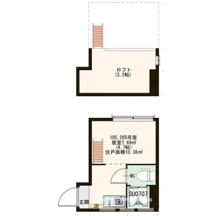メゾン千住カルム【2階】の間取り