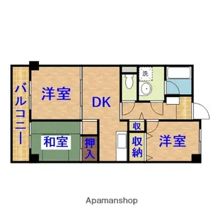 フィネス山田橋【1階】の間取り