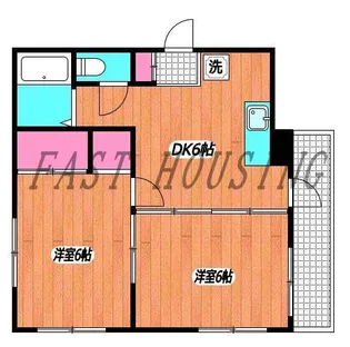 住本マンション【1階】の間取り
