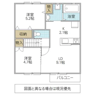 アネックスアリュー II【2階】の間取り