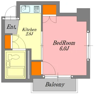 サンライズ広島【5階】の間取り