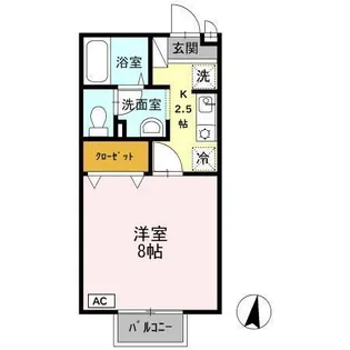 ヴィクトワールK-II【2階】の間取り