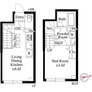 ラ・ペルラ下北沢【1階】の間取り