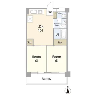 萬家ビル【2階】の間取り
