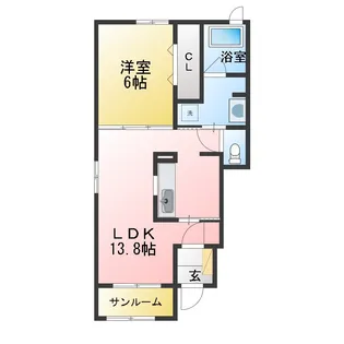グラシアス 29 II【1階】の間取り