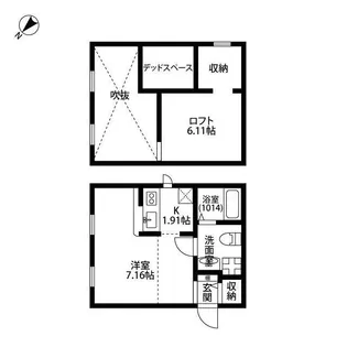 プリマ ラウレアI【1階】の間取り