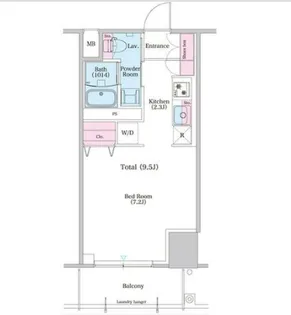 パークナードフィット箕面船場【2階】の間取り