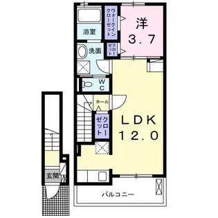 カンパーニャ III【2階】の間取り