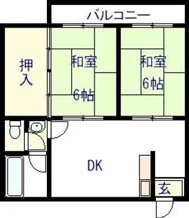 マンション加藤【2階】の間取り