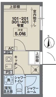 COCOFLAT戸越公園【1階】の間取り