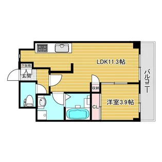 Premium長尾元町【2階】の間取り