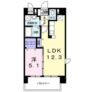 アンジューVI【8階】の間取り