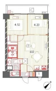 三敬中洲マンション【3階】の間取り