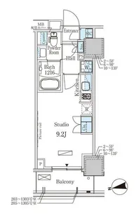 パークアクシス赤塚【6階】の間取り