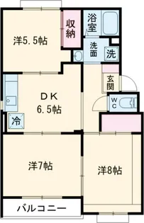 トリヴァンベール美船 A【1階】の間取り