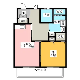 じゃがいもハウス春日井【1階】の間取り