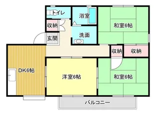 ソレアードIIDA II【1階】の間取り