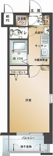 エンクレスト大手門II【7階】の間取り