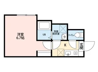 ホワイトパレット北烏山【2階】の間取り