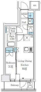 テラス駒込サウス【3階】の間取り