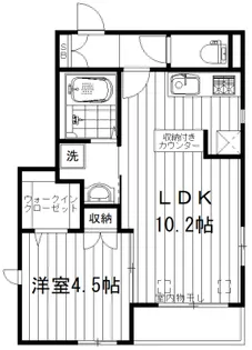 オルドヌング神楽坂【1階】の間取り