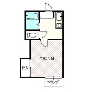 シティーハイツサンドーム【2階】の間取り