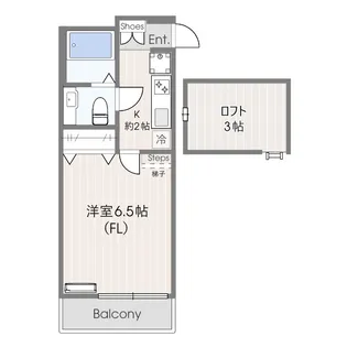 ベルフルール【2階】の間取り