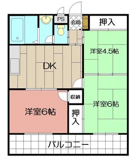 プランドール西小倉駅前【4階】の間取り