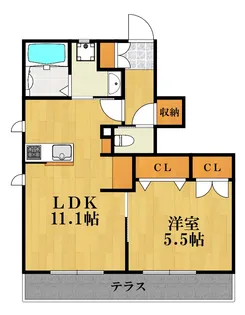 サンセリテ【1階】の間取り