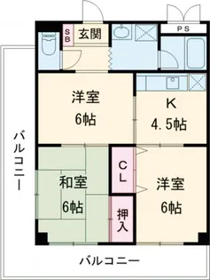 サンモール新大宮【3階】の間取り